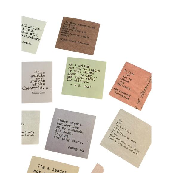 Inspirational Quotes Stickers Lot Of 30 Journaling Cup Laptop Locker Happiness - Picture 5 of 10